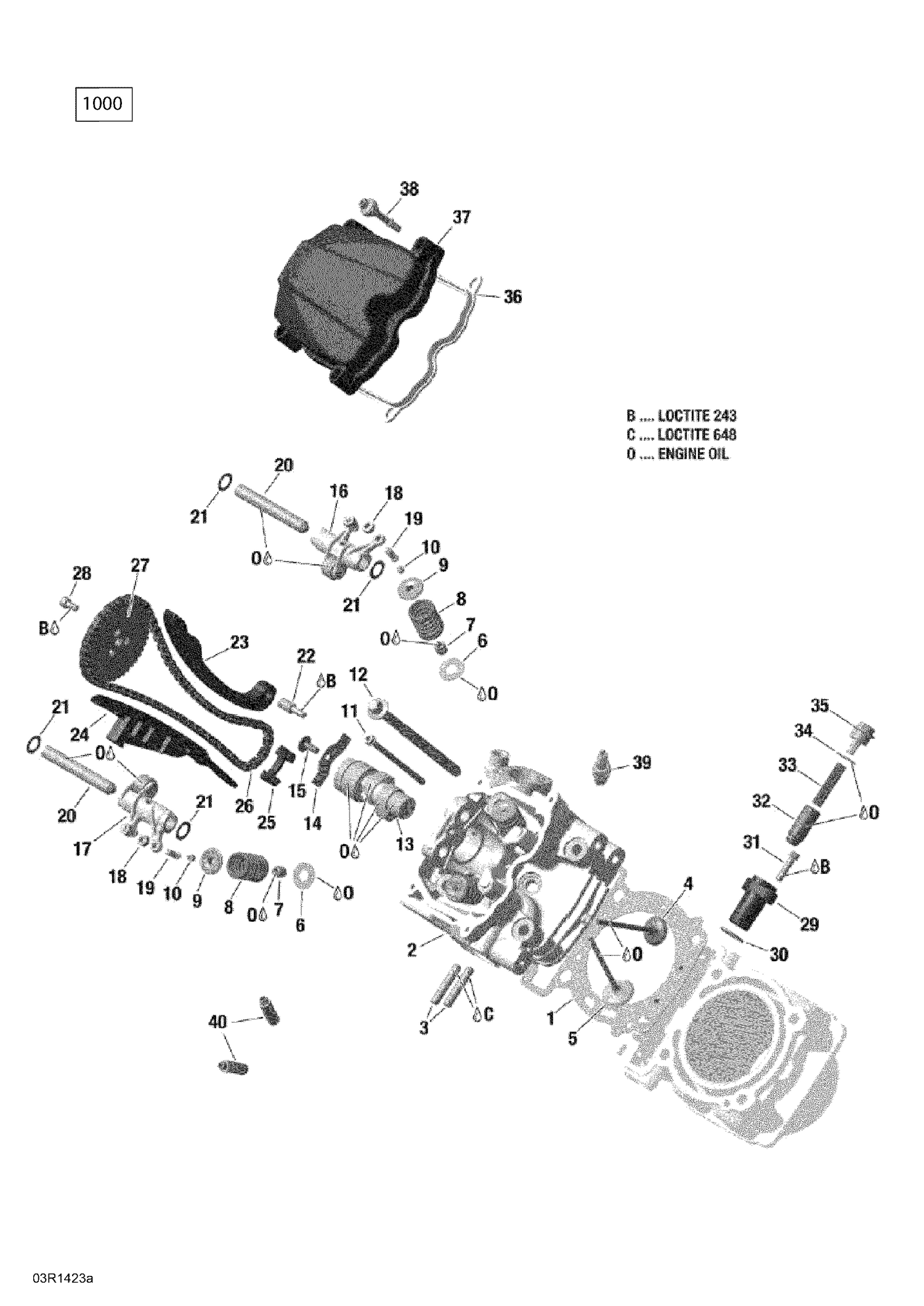 01- Cylinder Head, Front _03R1423a