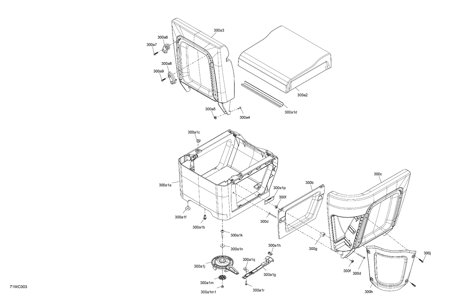07- FURNITURE - Seat Corner Backrest (RH)