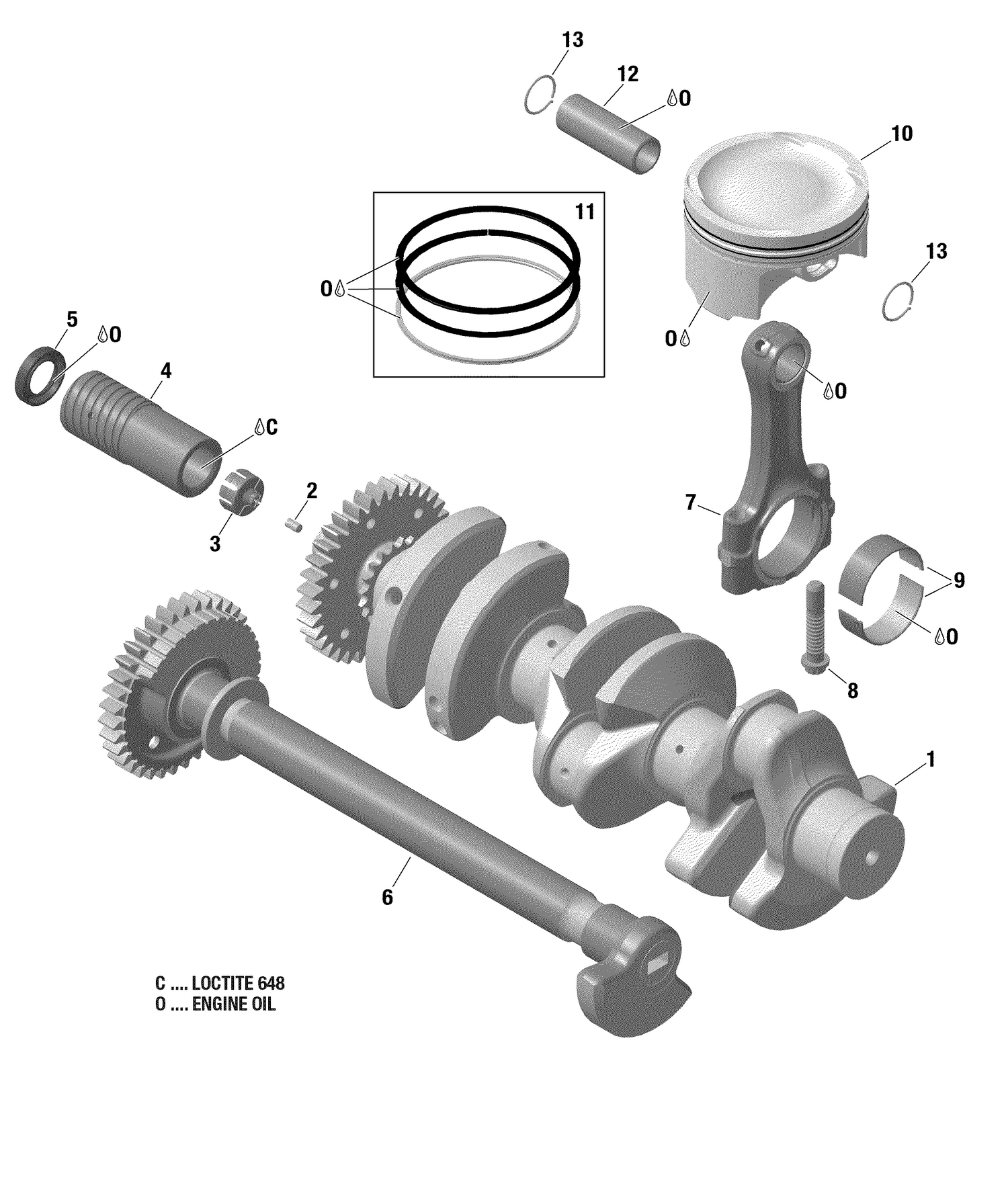 01- Crankshaft, Pistons And Balance Shaft