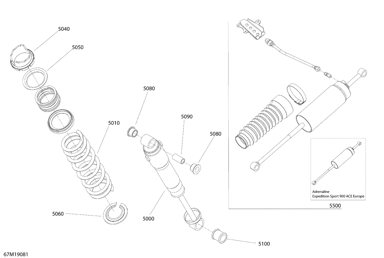 08- Suspension, Rear - Shocks - Sport