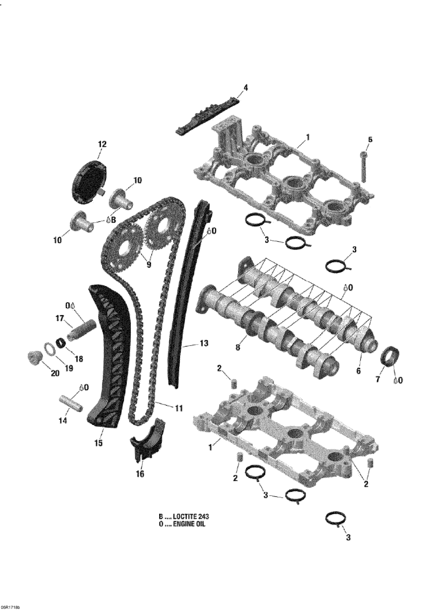01- Camshafts And Timing Chain - 900 ACE