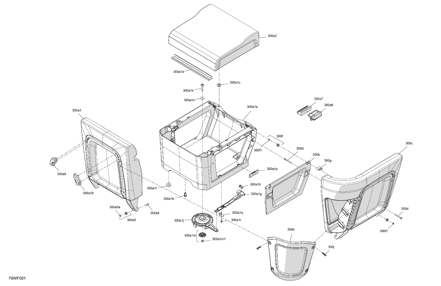 07- FURNITURE - Seat Corner Backrest (RH)