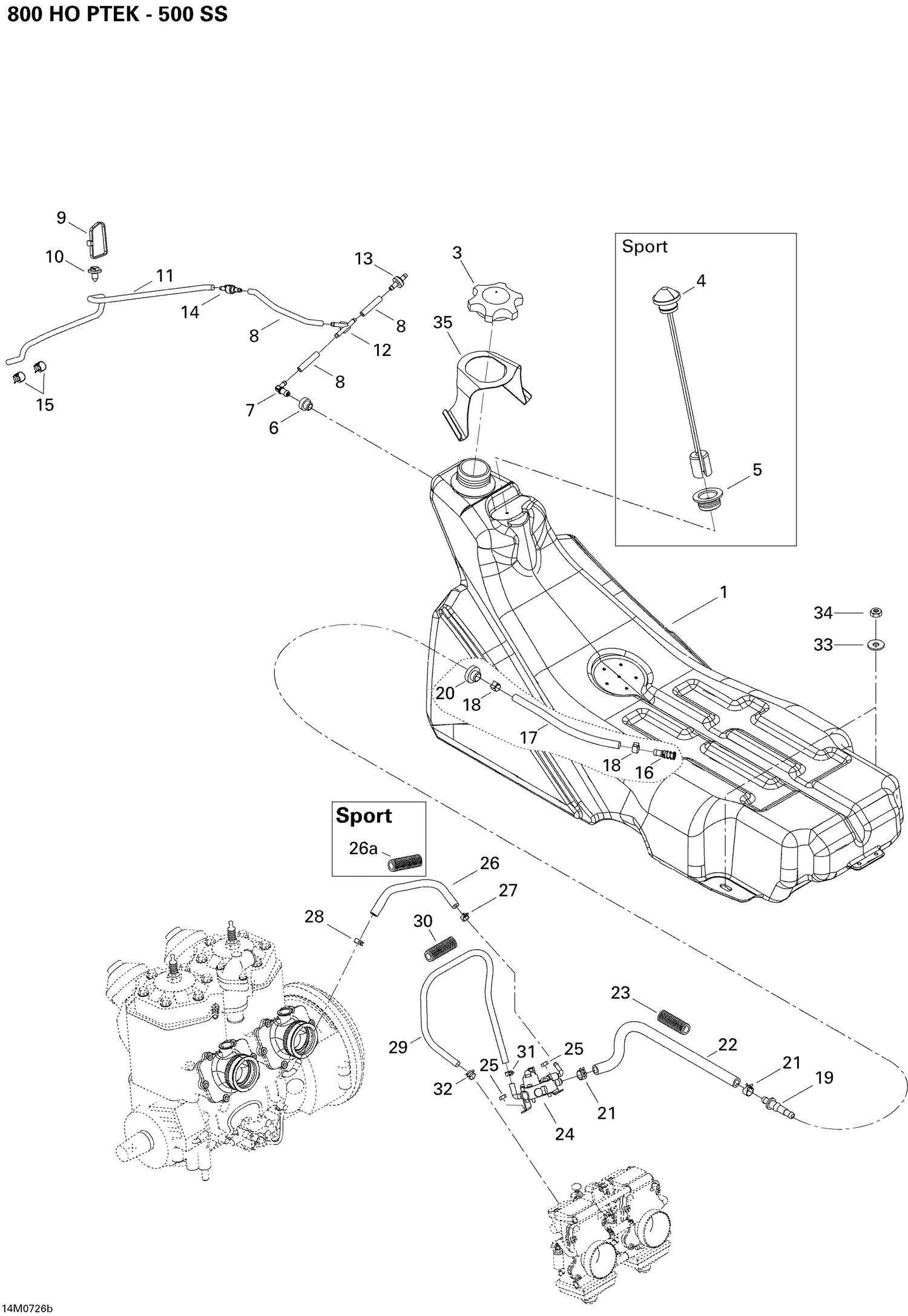 02- Fuel System 500 SPORT