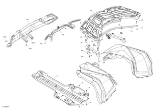 09- Body - Bumper And Skid Plate - White Schematic