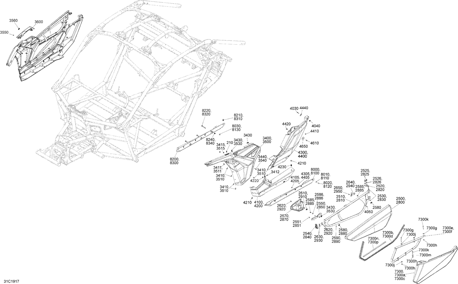 09- Body - Side Section - Carbon Black