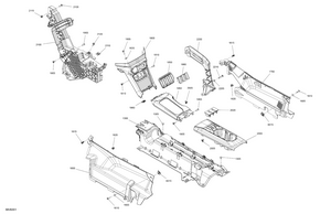 07- Cab Interior - Center Console Schematic