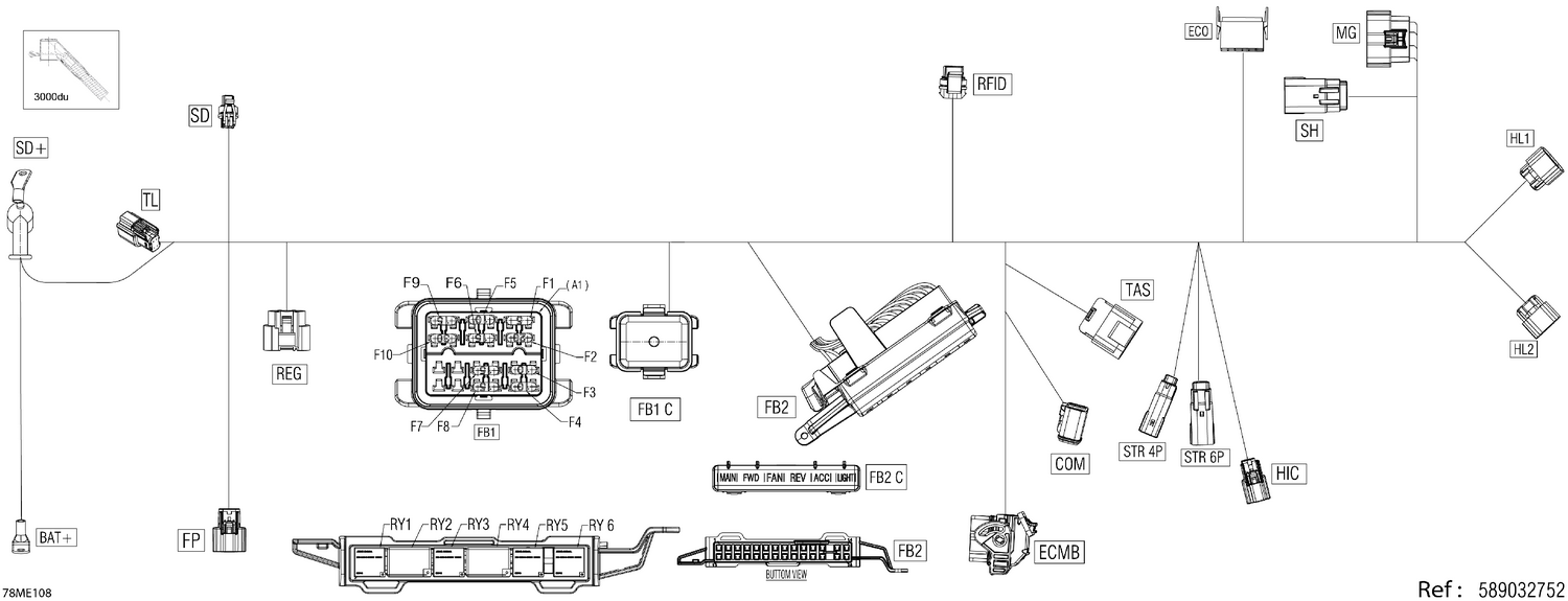 08- Electric - Main Harness - 515178729