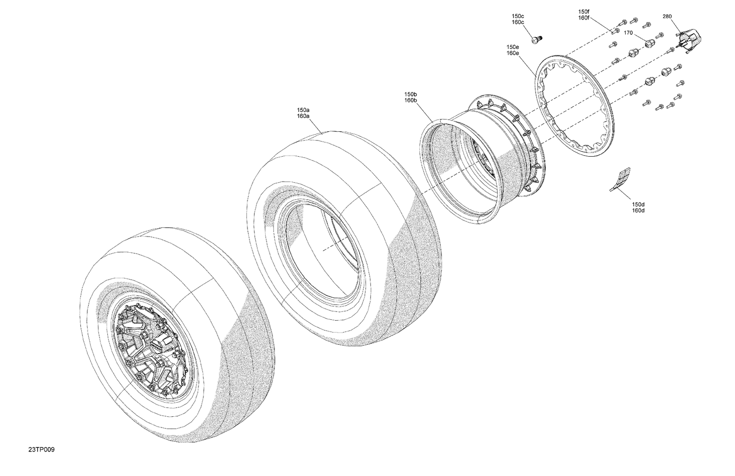 04- Drive - Rear Wheels - XTP - Except Europe