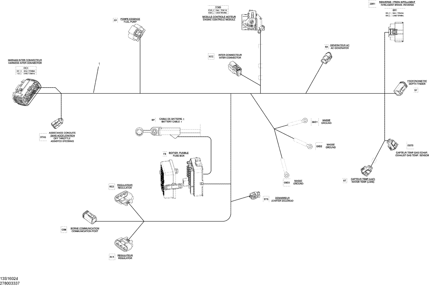 10- Electrical Harness - Main Harness - 278003337 (Refer to Electrical System for Model)
