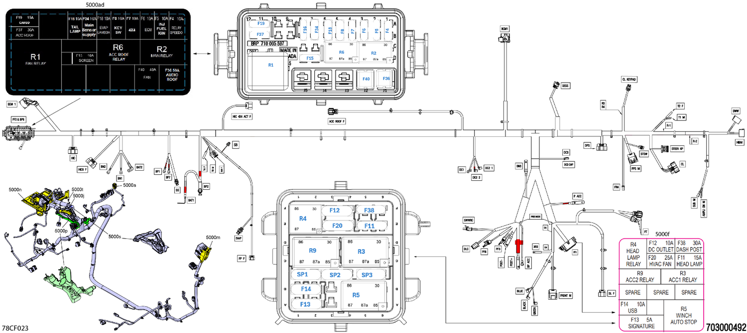 08- Electric - Main Harness - 710010178