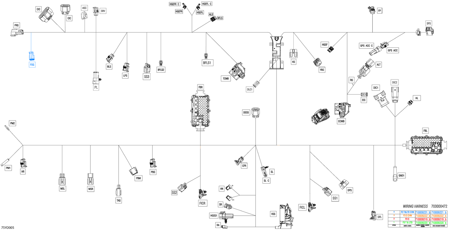 08- Electric - Main Harness - 710009221