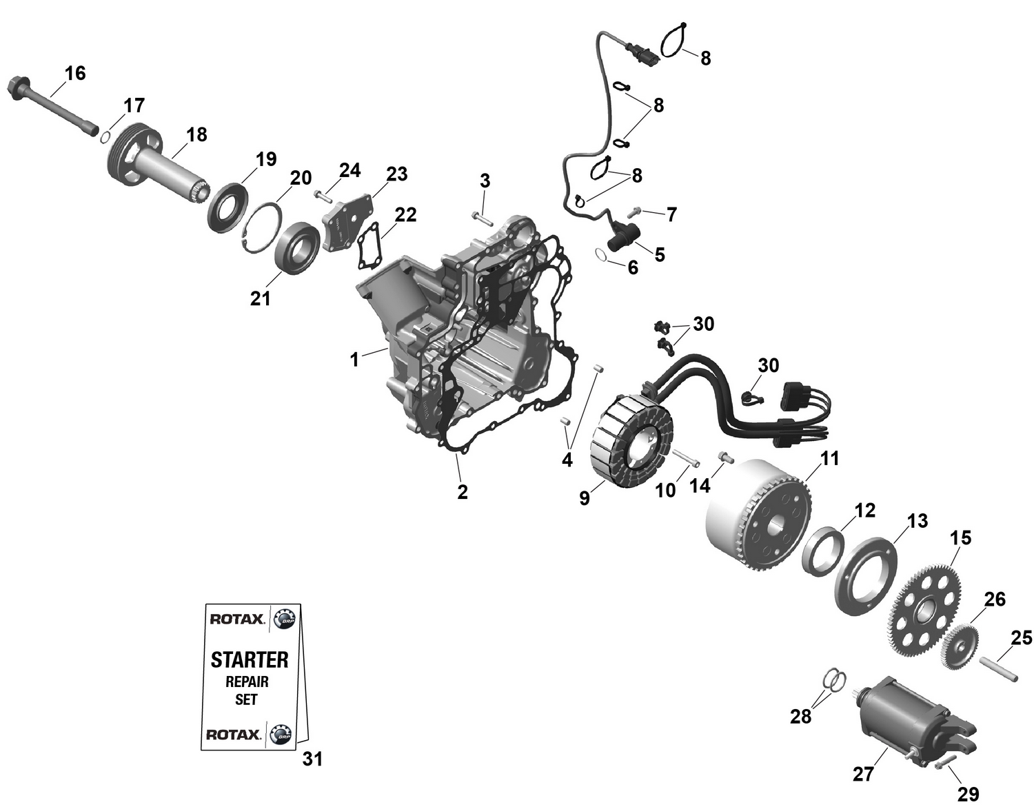 01- ROTAX - Magneto and Electric Starter