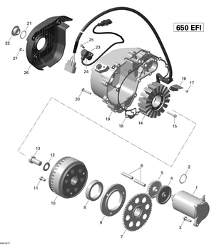 03- Magneto And Electric Starter 04r1517 Schematic