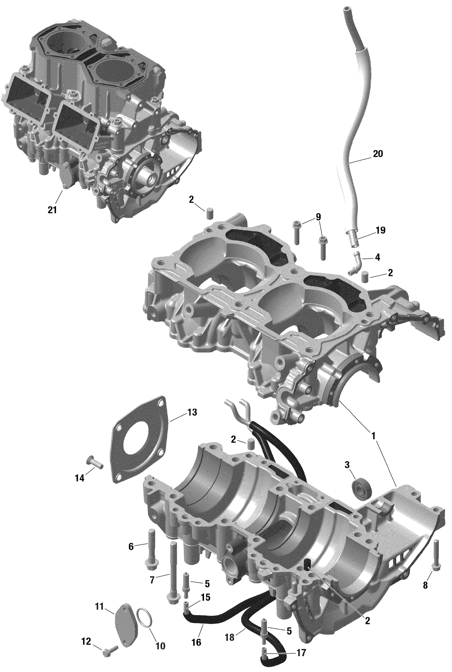 01- Rotax - Crankcase