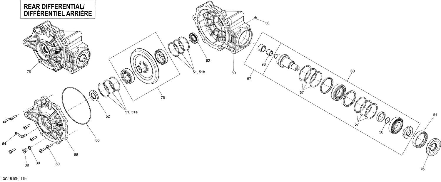 08- Drive System, Rear _Differential_13C1510b