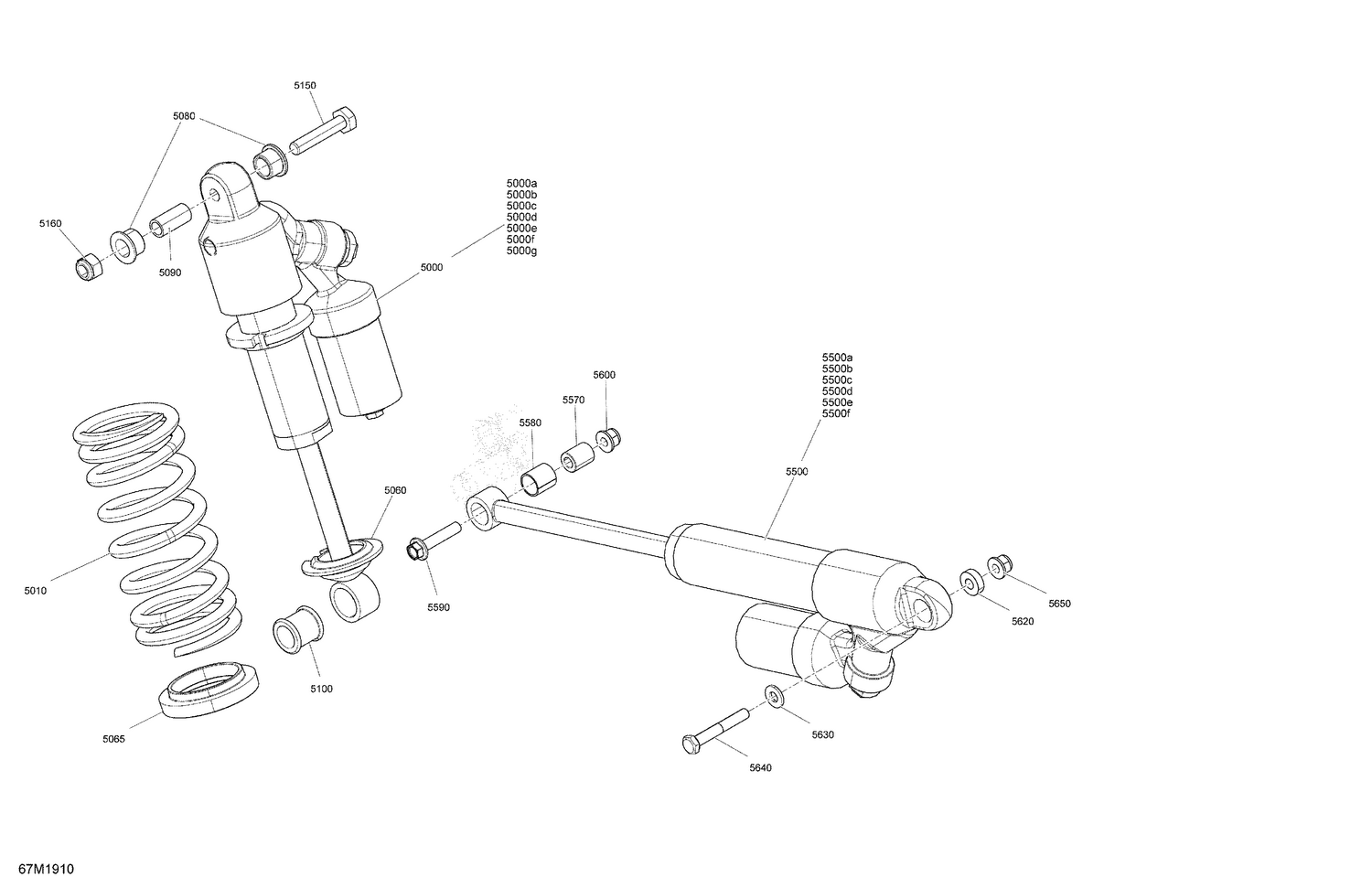 08- Rear Shocks - 600 Racing