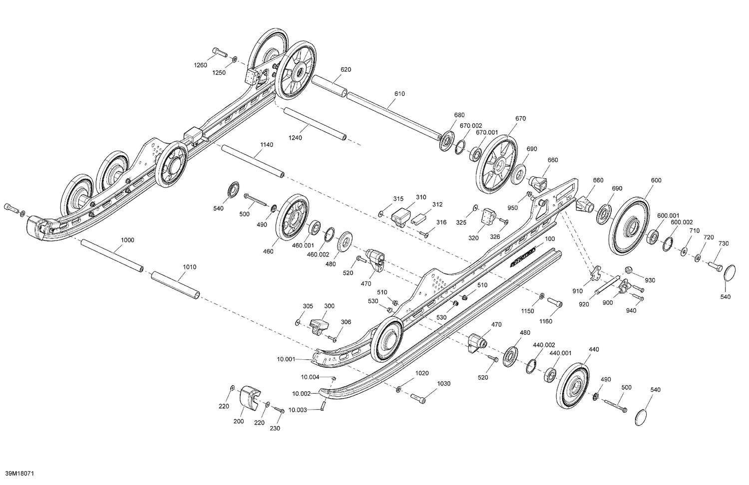 08- Rear Suspension Renegade - Package Enduro - Inferior
