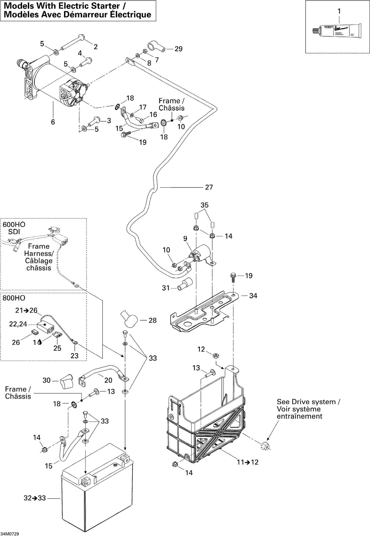 10- Battery And Starter 800 HO PTEK