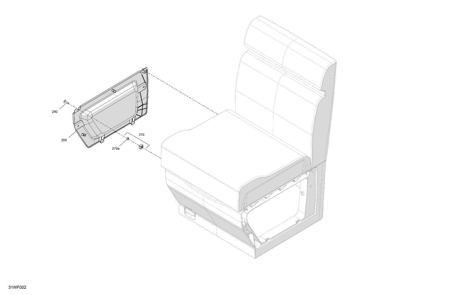 07- FURNITURE - Seat Side Panel (RH)