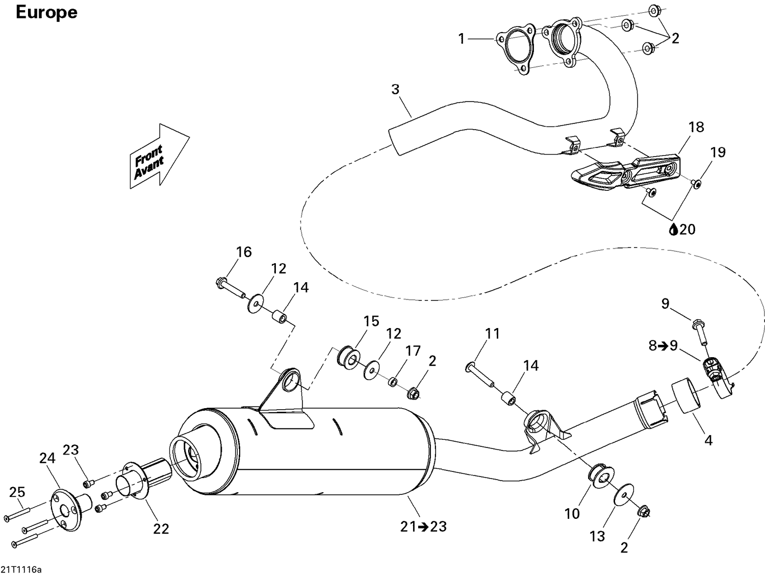 01- Exhaust System Xmx Europe