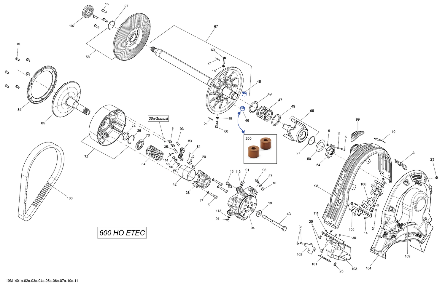 05- Pulley System 600 HO ETEC