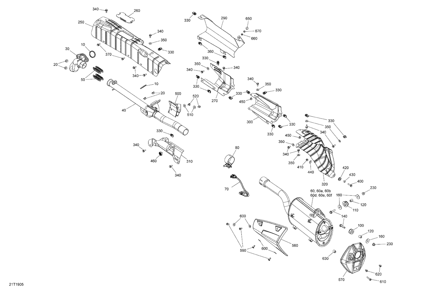 01- Exhaust - 570 EFI