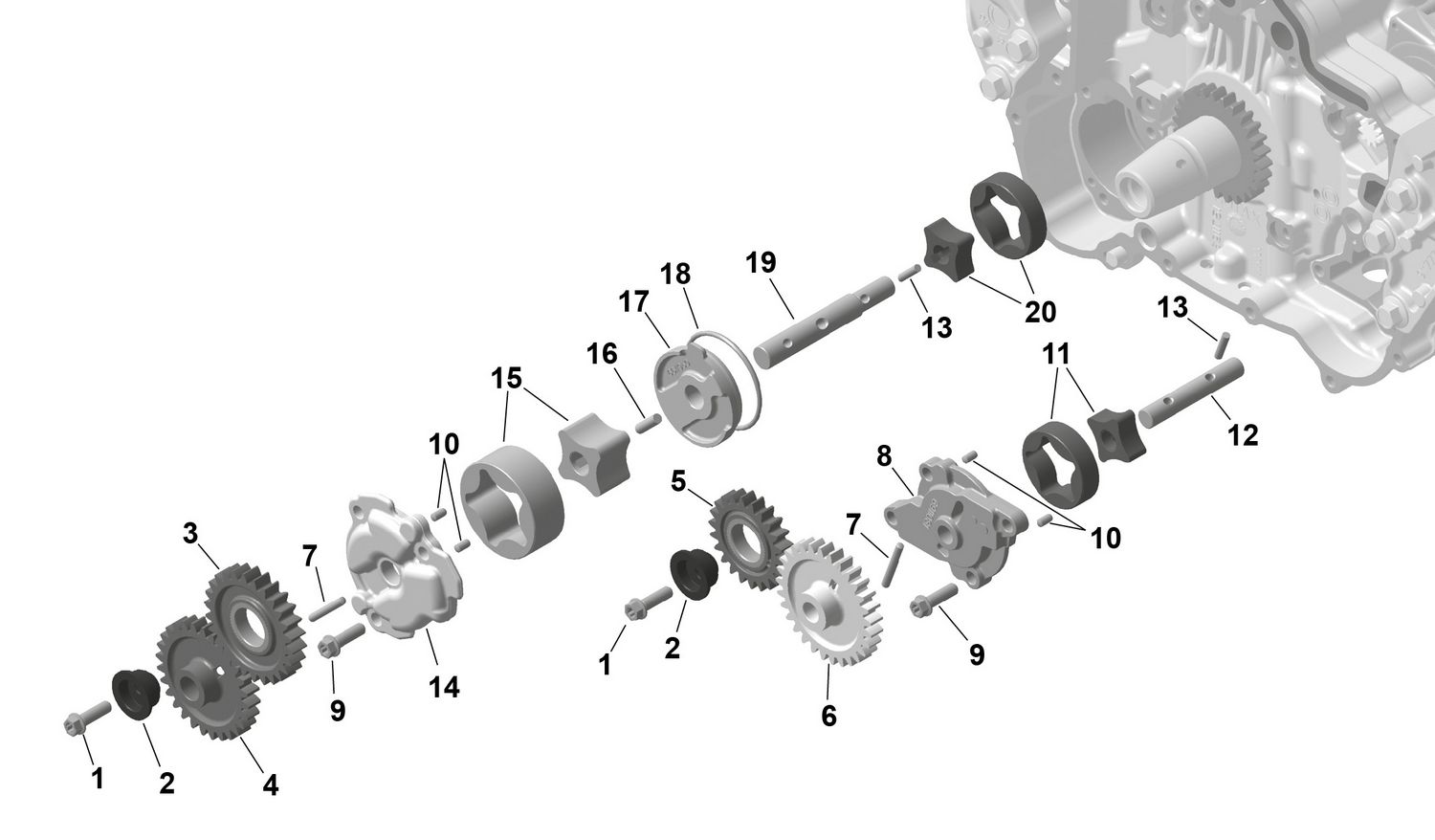 01- ROTAX - Oil Pump