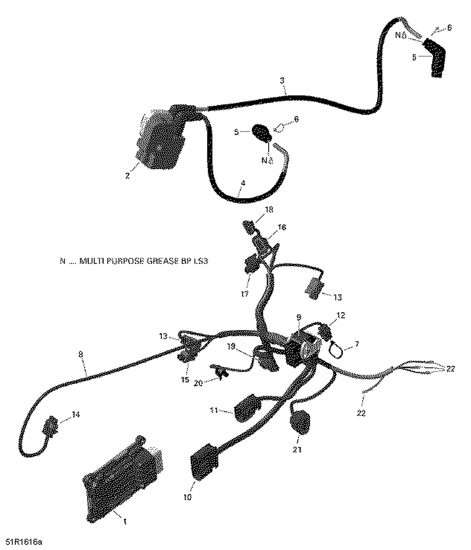 10- Engine Harness and Electronic Module - 650 EFI