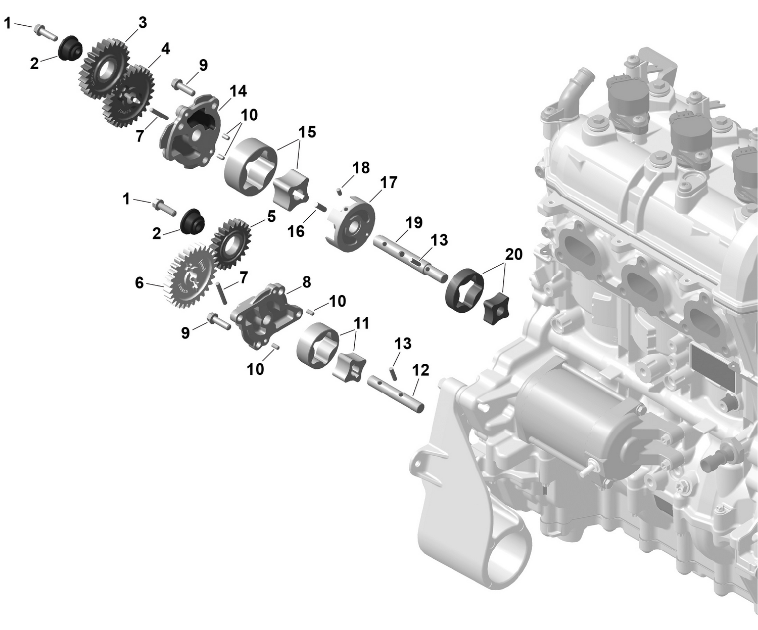 01- ROTAX - Oil Pump