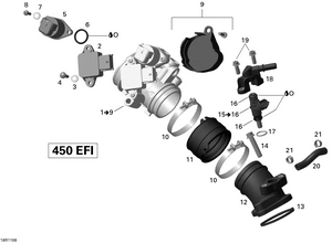 02- Air Intake Manifold And Throttle Body Schematic