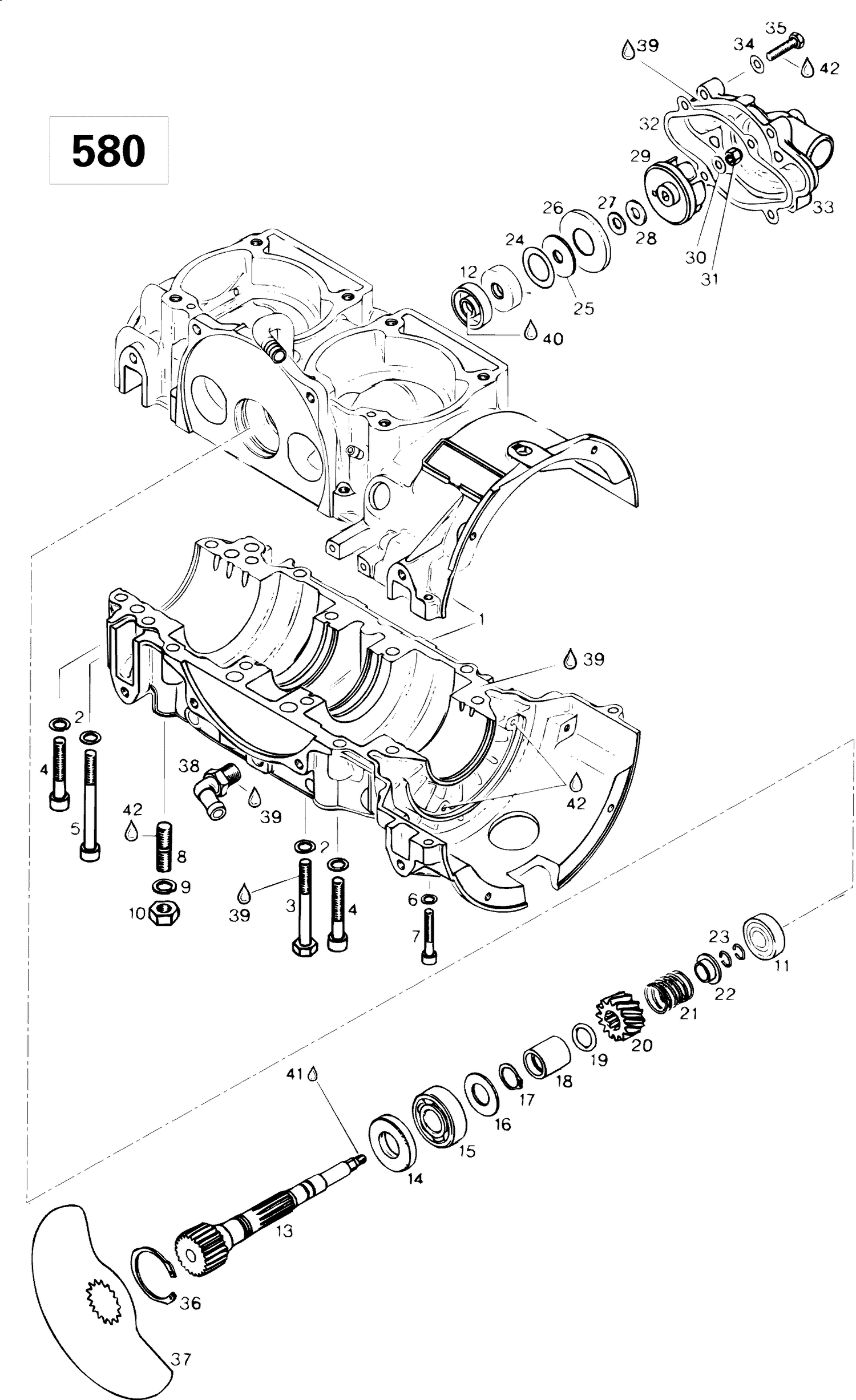 01- Crankcase (580)