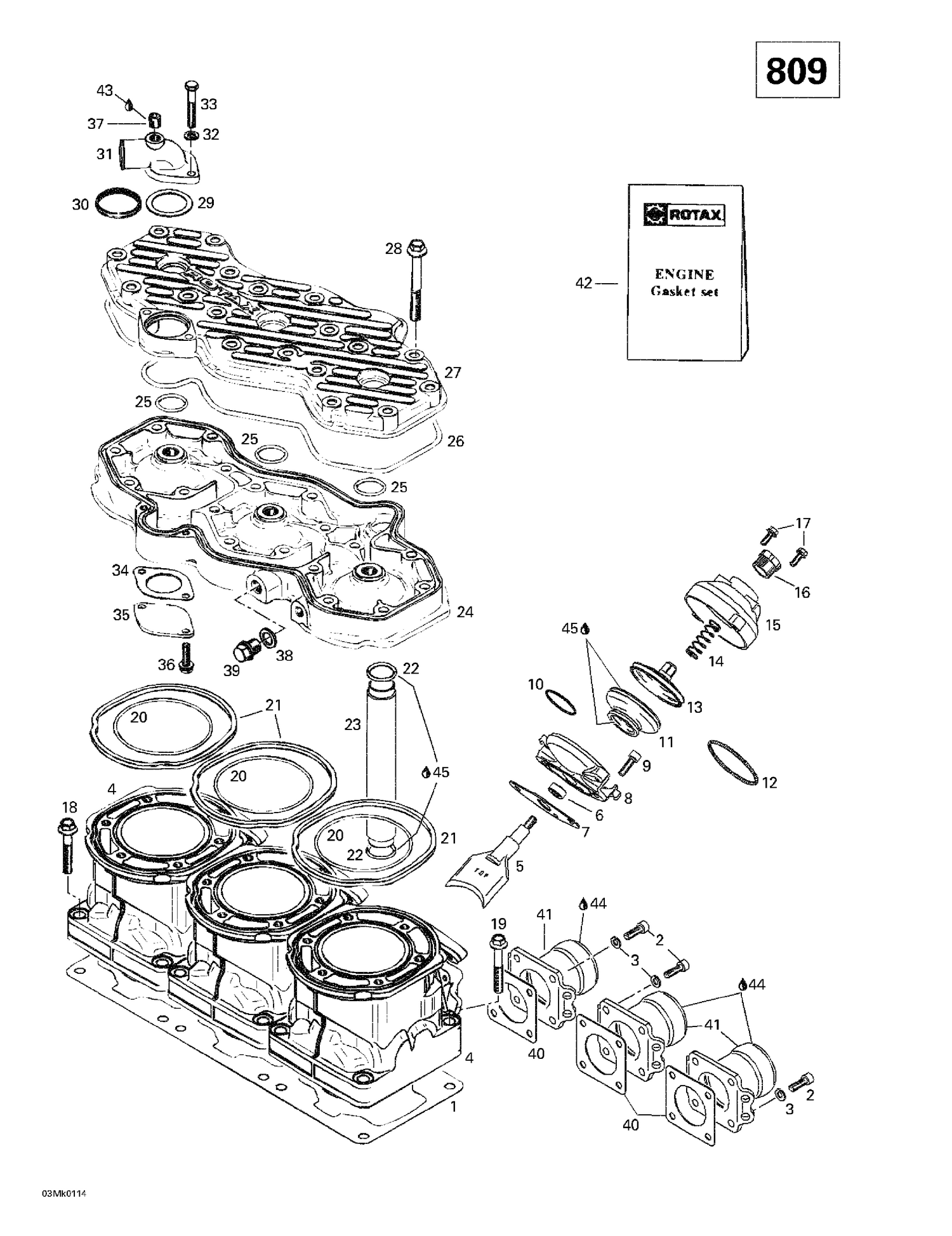 01- Cylinder, Exhaust Manifold