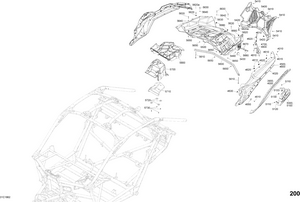 09- Body Parts - Platinum Silver Satin - Package Xds Dps - Rear Section Schematic