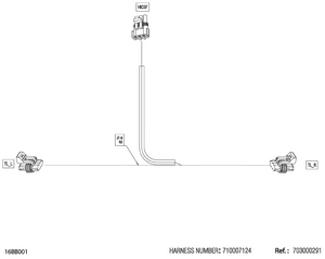 08- Electric - Taillight Wiring Harness - 710007124 Schematic