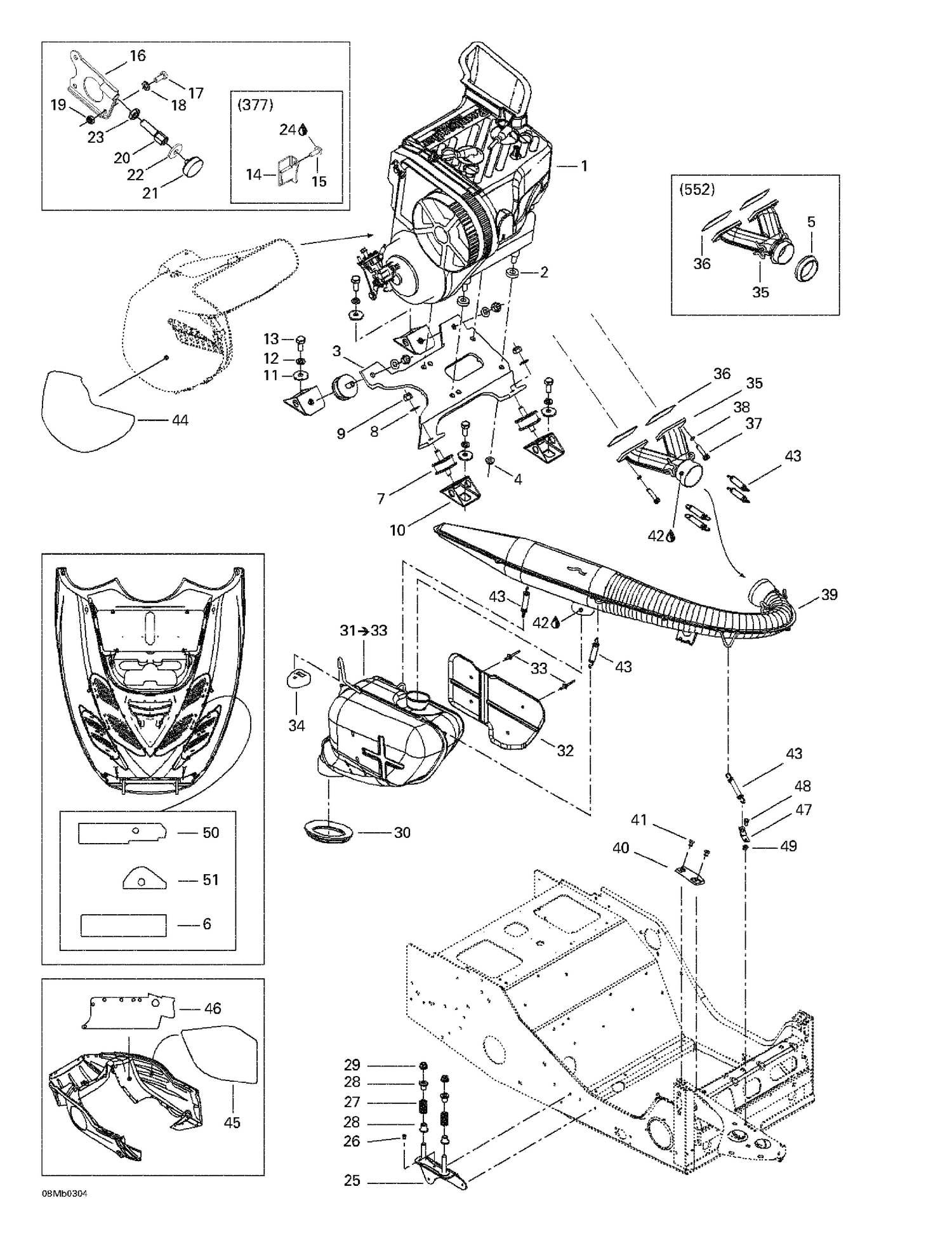 01- Engine Support And Muffler