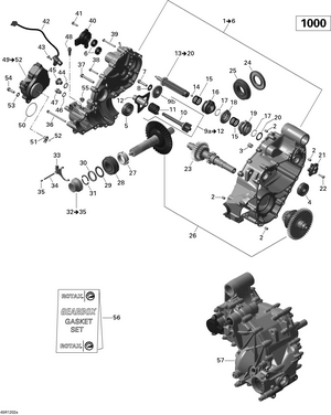 05- Gear Box 1_(type 684784) (type 684786) Schematic