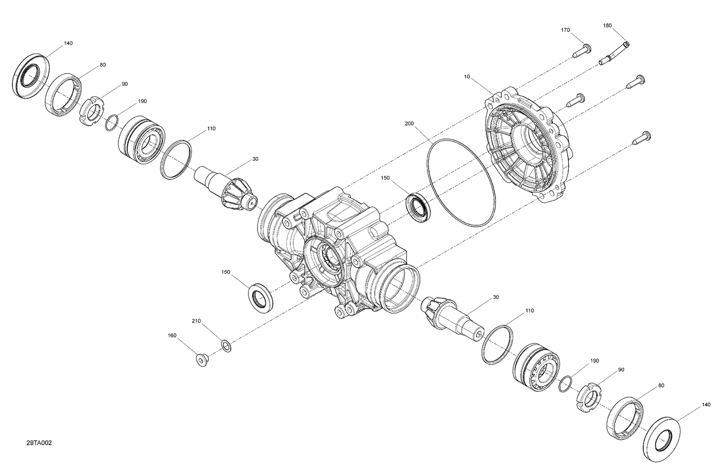 04- Drive - Rear Section - Middle Drive Unit