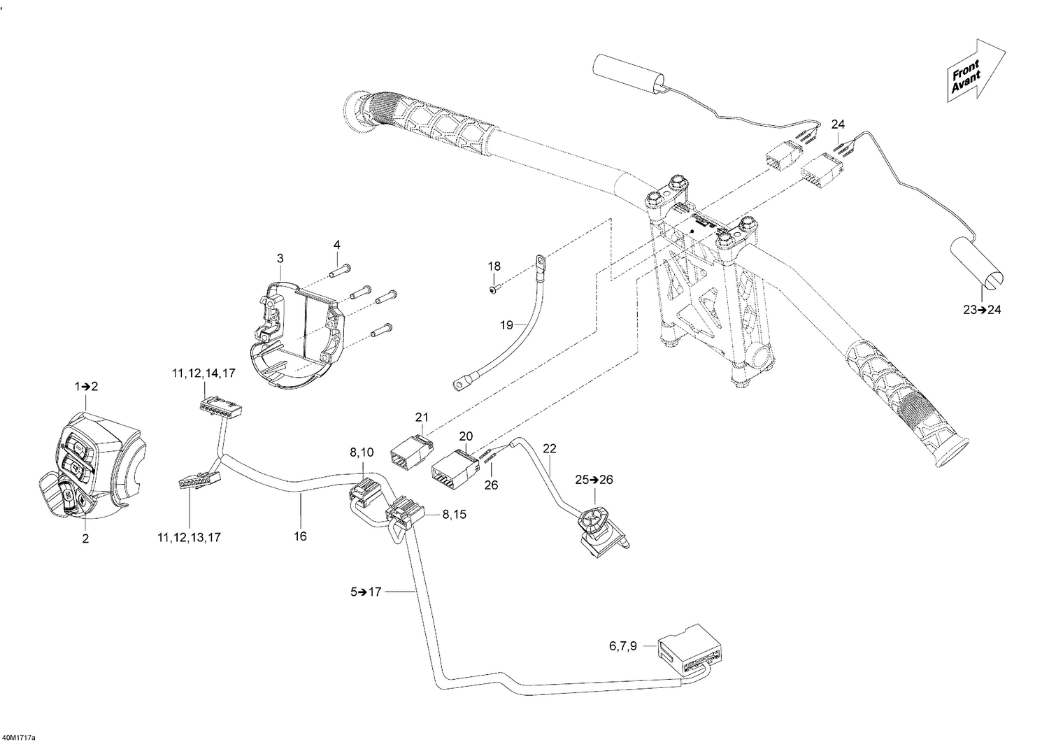 10- Steering Wiring Harness - 550F
