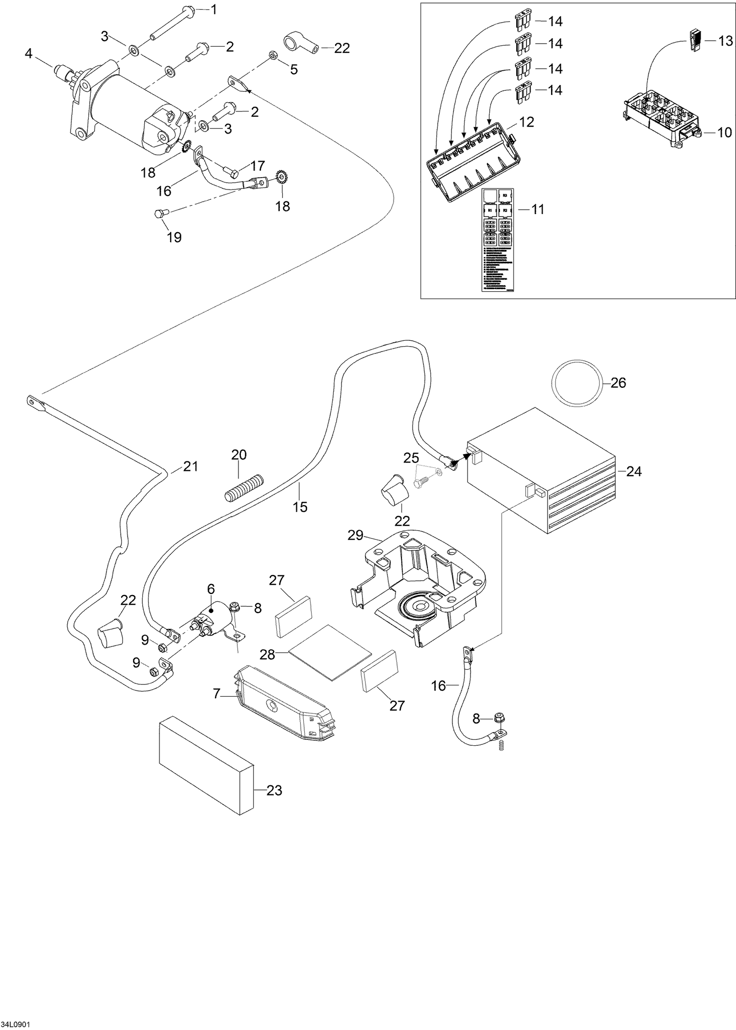 08- Electric Starter  _34L0901