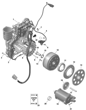 01- Rotax - Magneto And Electric Starter - Turbo Rr Schematic