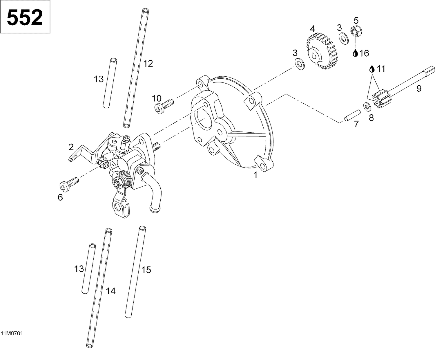 02- Oil Pump 550F SUV