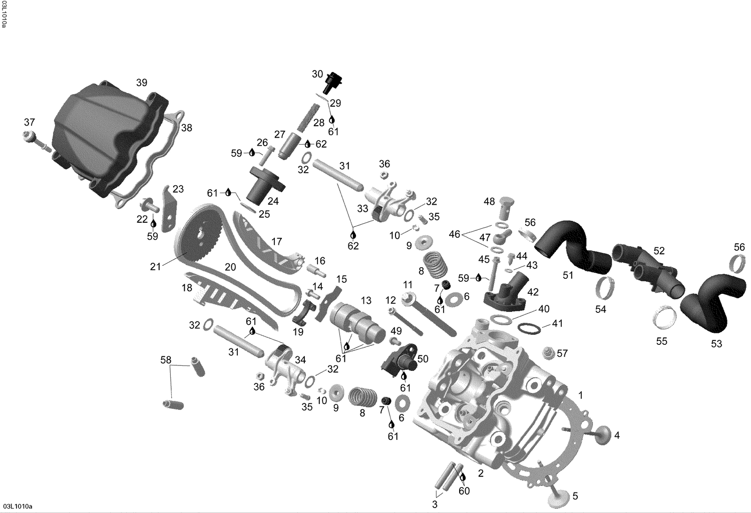 01- Cylinder and Cylinder Head, Front Side