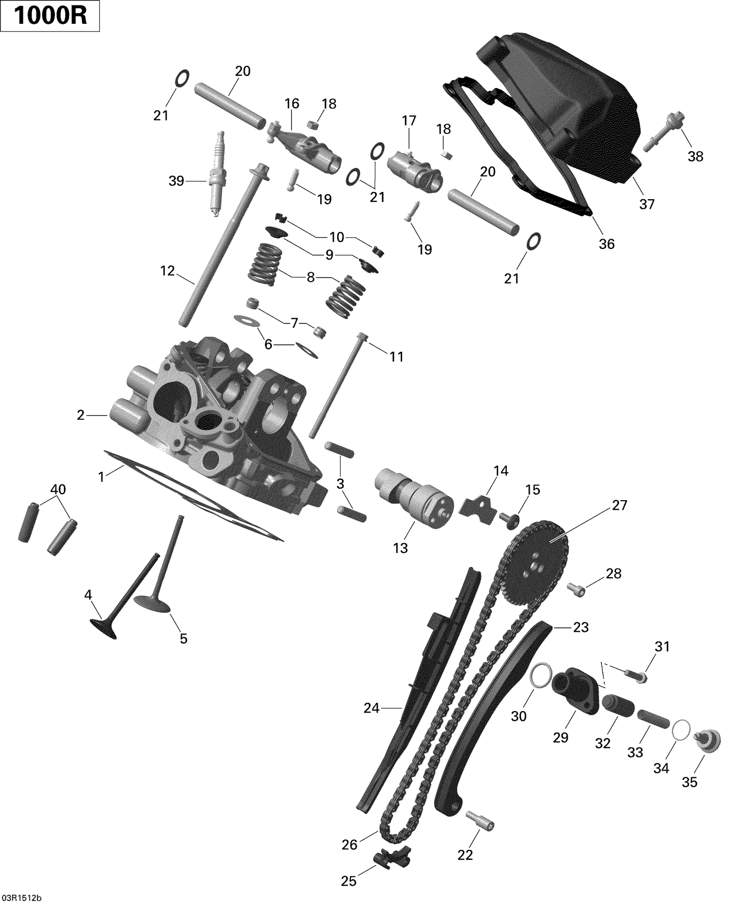 01- Cylinder Head, Rear _03R1512b