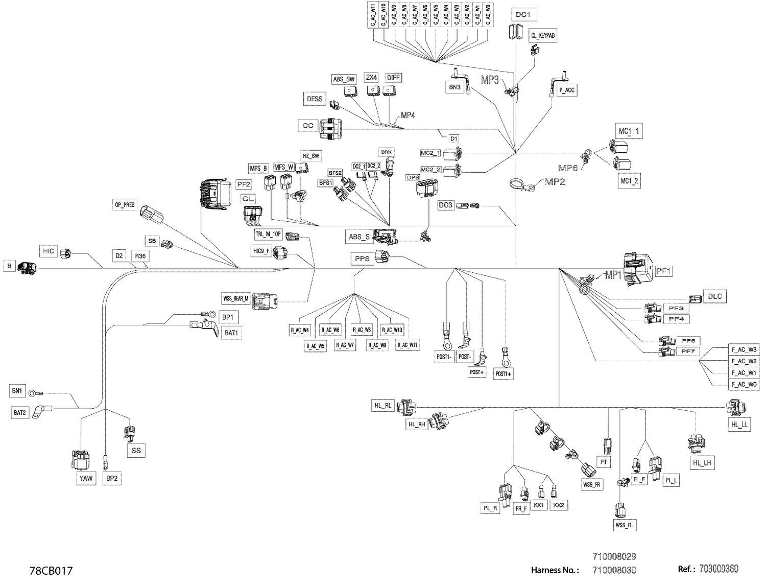 08- Electric - Main Harness - 710008030