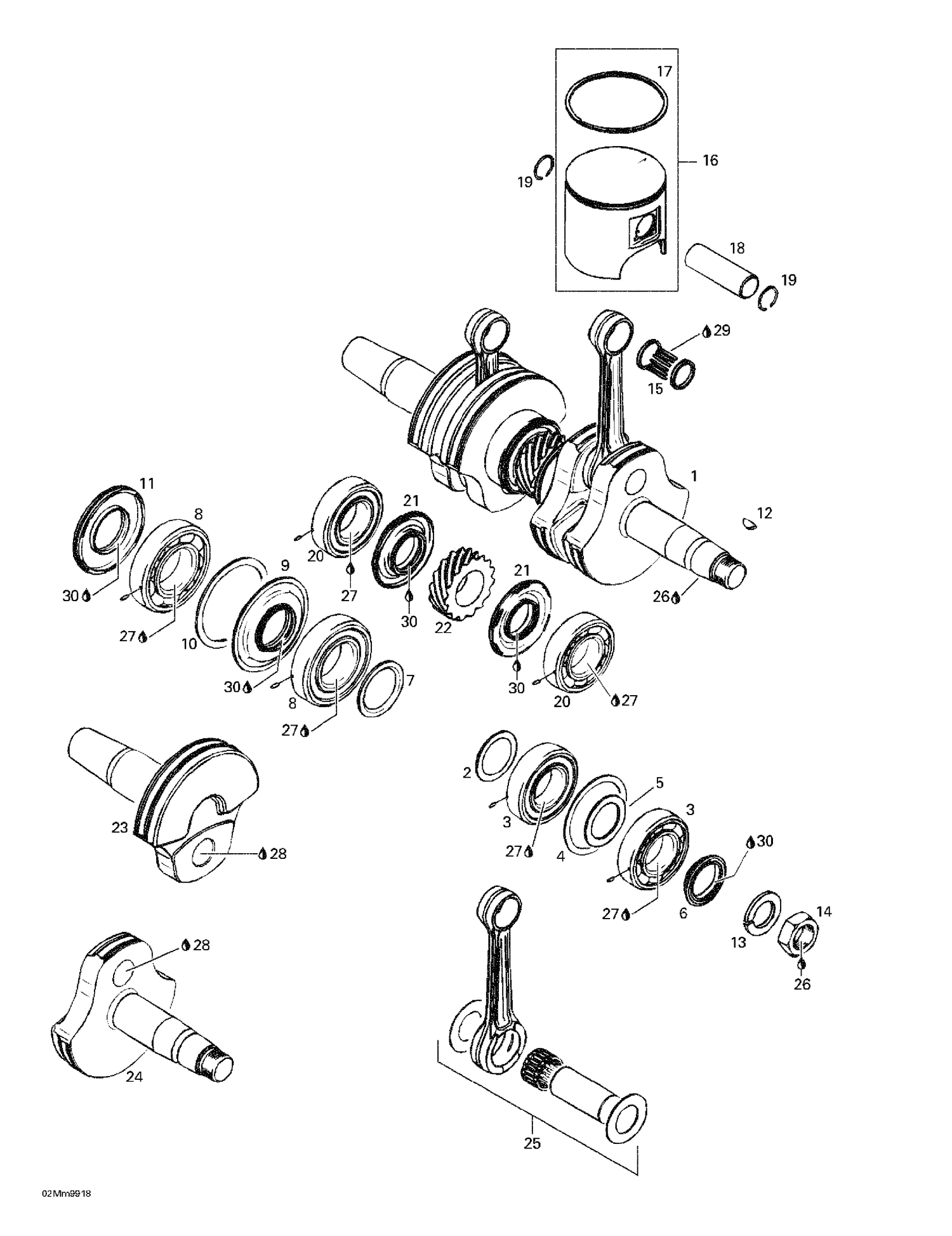 01- Crankshaft And Pistons