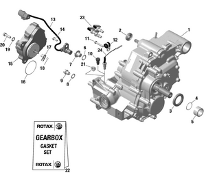 01- Rotax - Gear Box And Components 420686216 Schematic