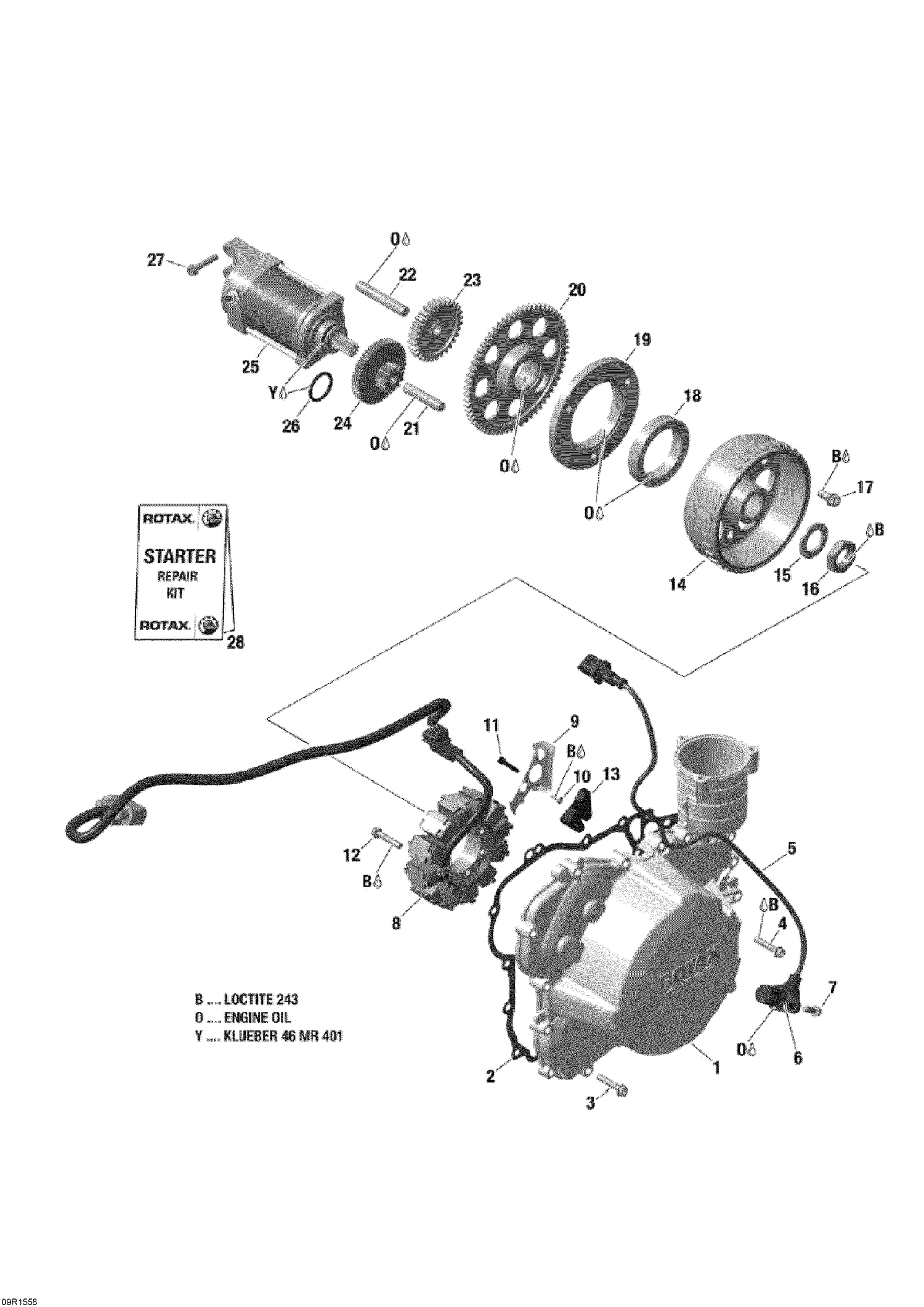 03- Magneto And Electric Starter _09R1558