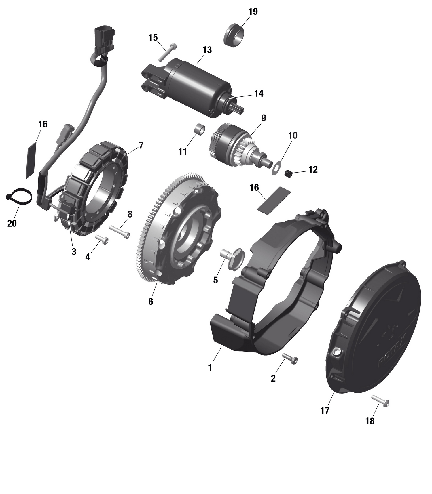 01- ROTAX - Magneto and Electric Starter - NA