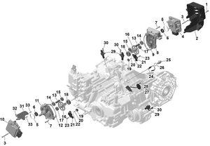 01- Rotax - Gearbox Servo Motors Schematic