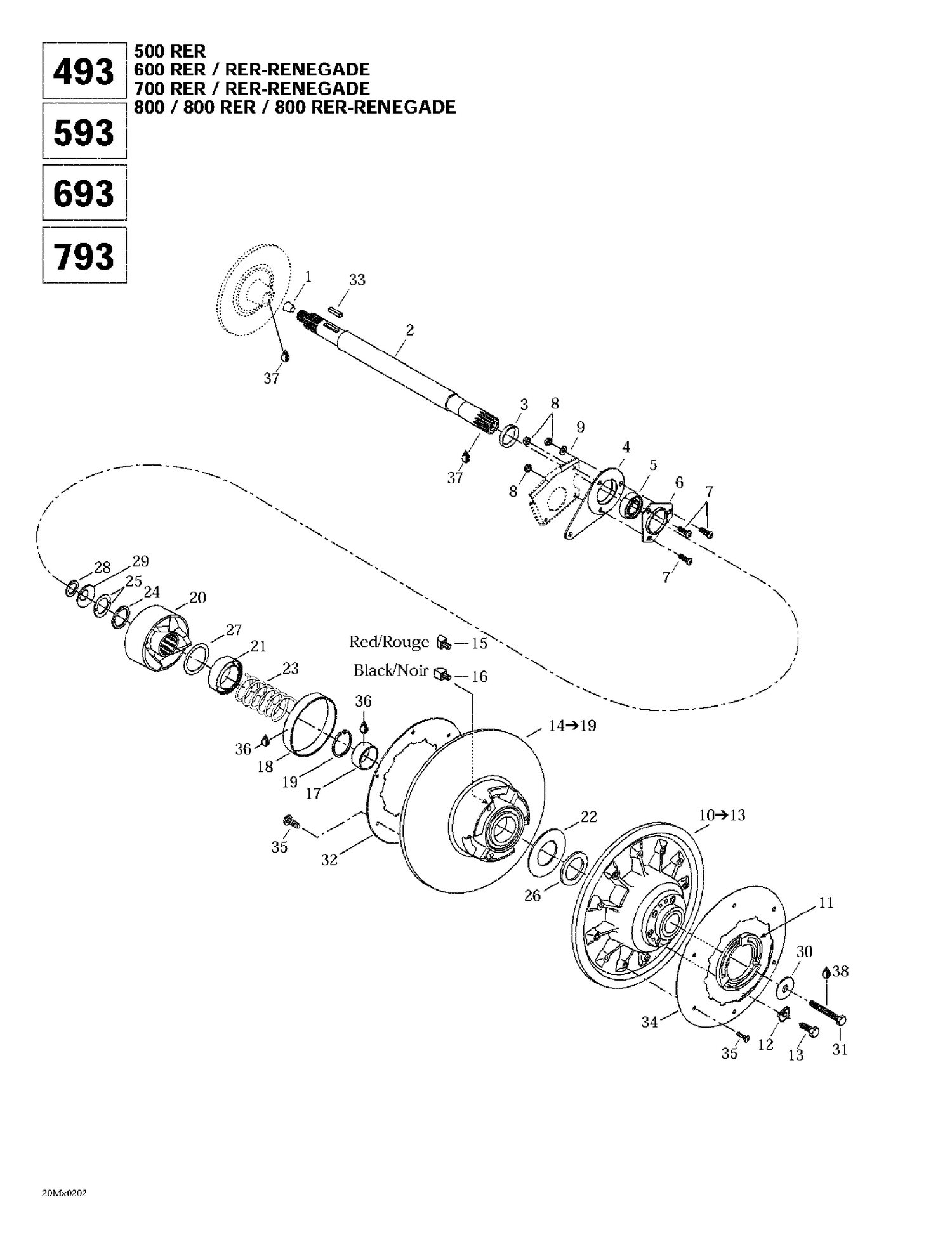 05- Driven Pulley (493 RER)
